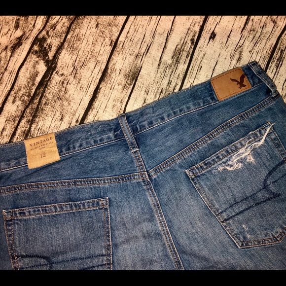 NWT | AEO Distressed Hi-Rise Festival Midi Shorts - Picture 8 of 8